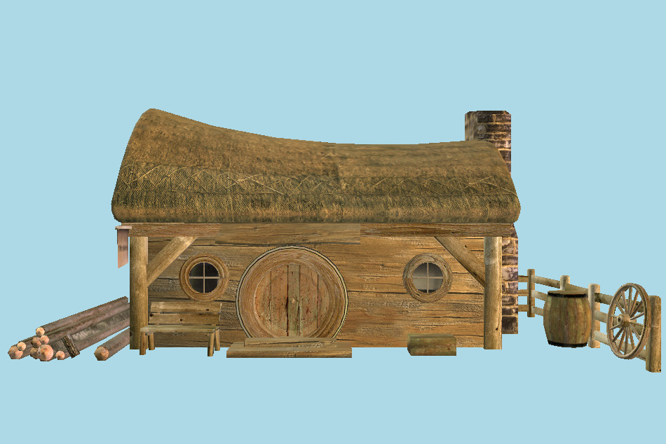 Woodcutter Workshop 3d model