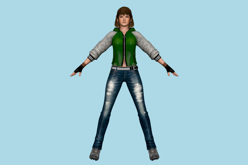 Dead or Alive 5 - DOA Hitomi Girl 3d model