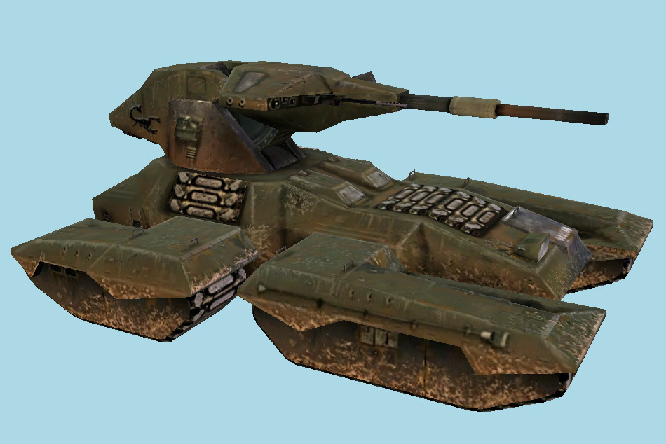 Halo: Combat Evolved Scorpion Tank 3d model