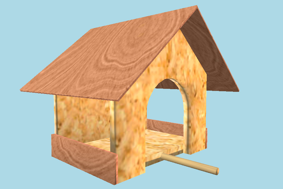 Bird Feeder House 3d model
