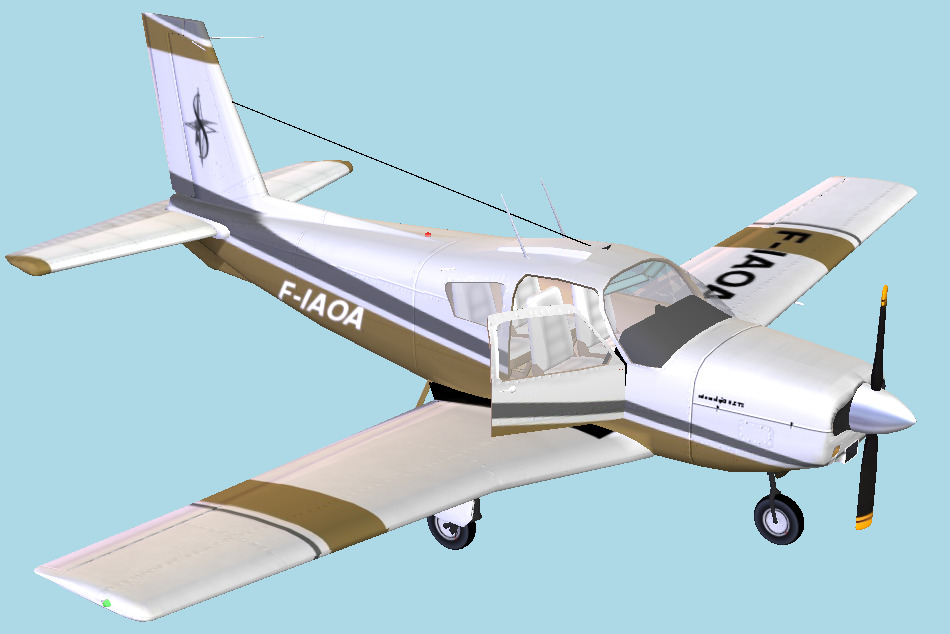 Socata ST 10 Aircraft 3d model