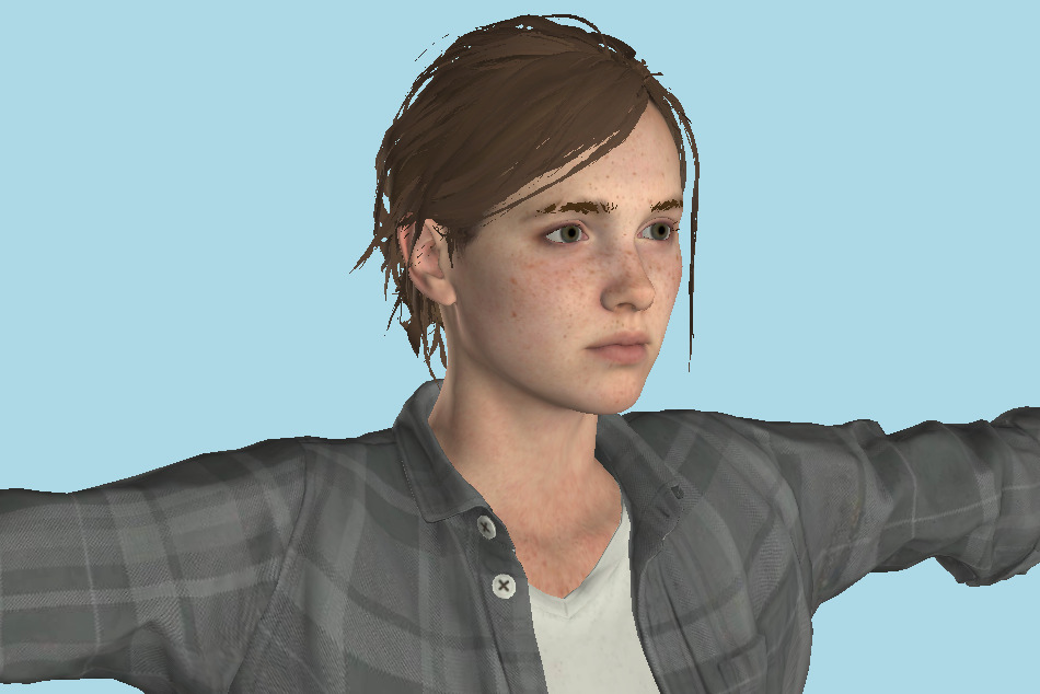 last of us two ellie character model