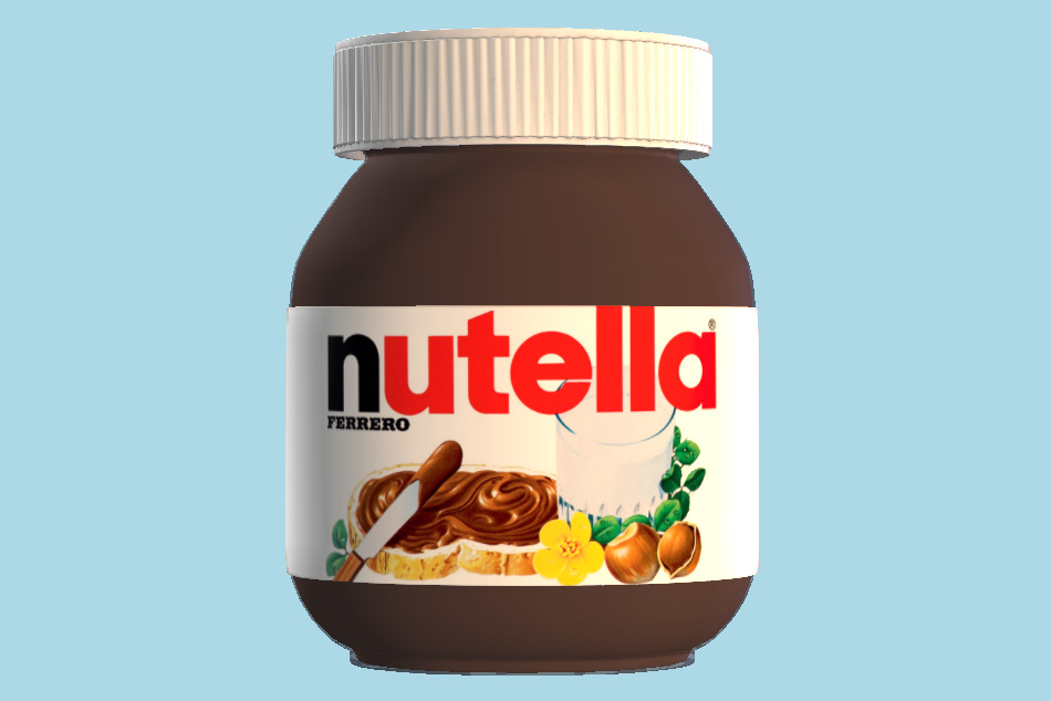 Nutella Jar 3d model