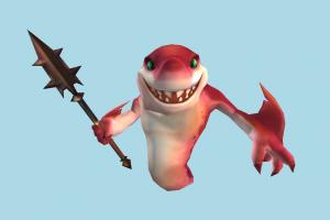 Summoners Fire summoners, cartoon-character, cartoon, character, shark