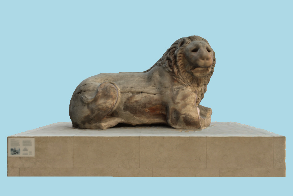 Colossal Marble Lion (Photoscan) 3d model