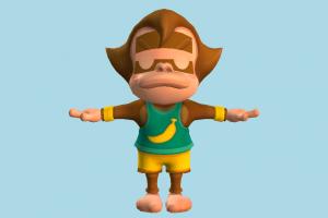 Jam Monkey monkey, ape, champangi, animal-character, character, cartoon
