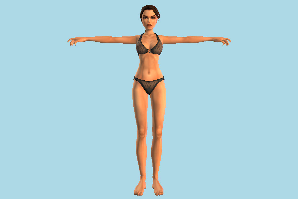 Lara Croft Bikini 3d model