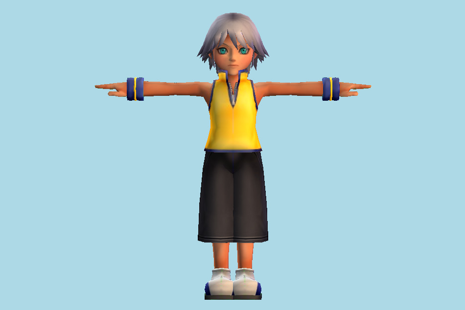 Kingdom Hearts Riku Child 3d model