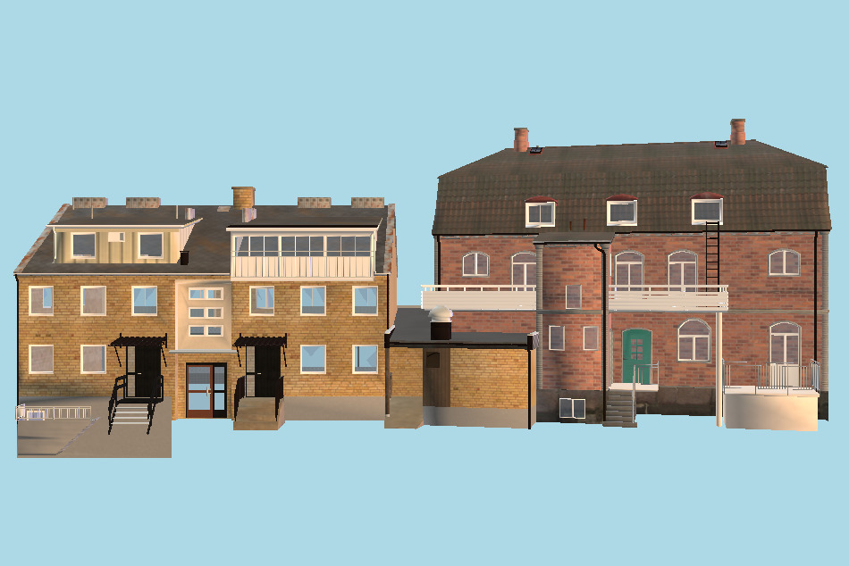 Houses 3d model