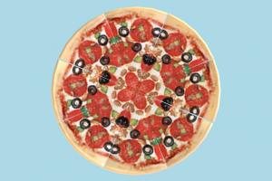 Pizza Supreme pizza, food, foods, cook