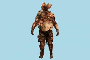 Bloater Zombie zombie, monster, evil, infected, bloody, tlou, the_last_of_us, character