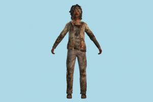 Zombie zombie, infected, monster, evil, bloody, tlou, the_last_of_us, character, female
