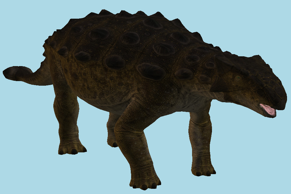 The Isle Marshland Ankylosaurus Dinosaur 3d model