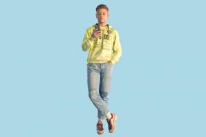 Teen Boy scanned-model, scanned, boy, man, male, casual, person, posing, human, character, people