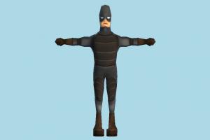 Generic Soldier soldier, man, male, people, human, character, lowpoly