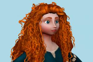 Merida disney, cartoon-character, character, cartoon, toony, girl, woman, people