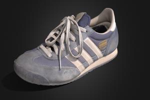 Adidas Dragon (used) + 8k texture shoe, fitness, gym, photogrammetry, low, poly, 3dscan, sport