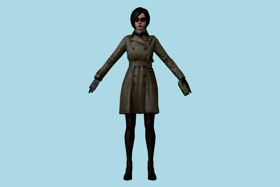 Resident Evil Survival Unit: Ada (Coat) 3d model
