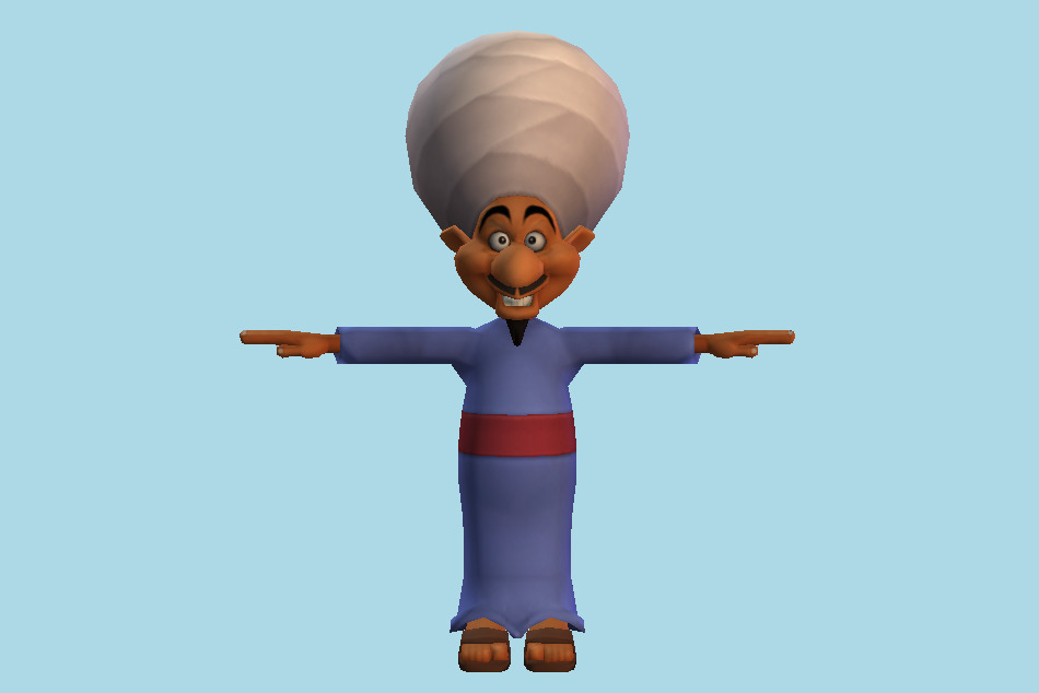 Aladdin - Peddler Country Male 3d model