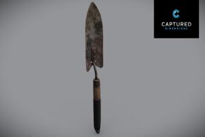 Rustic Hand Trowel vfx, ranch, trowel, garden, videogame, visualization, prop, photorealistic, architectural, 3dsc, rusty, 3dscans, dirty, metal, farm, old, visualisation, shovel, meleeweapon, digging, highdetail, procedural-texture-done-in-substance-designer, photogrammetry, scan, cinematics