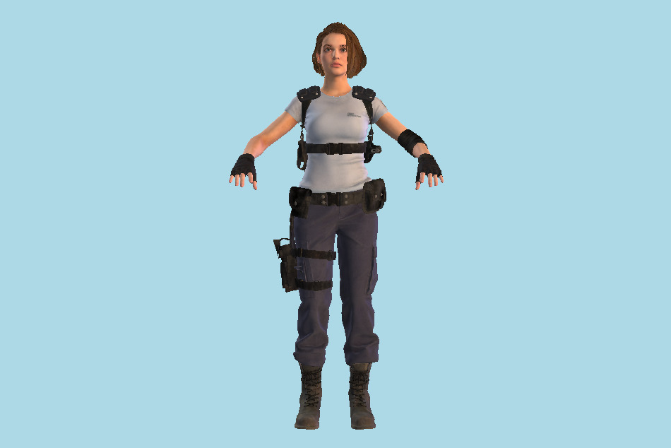 Resident Evil 4 - Jill Valentine 3d model