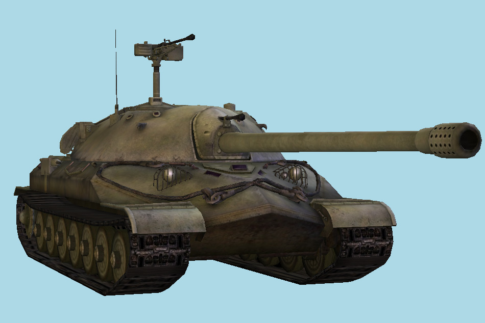 IS-7 Military Tank 3d model