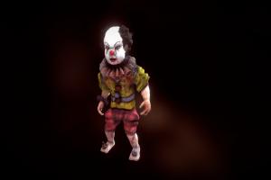 Horror Clown clown, toy, doll, scary, enemy, beef, charactermodel, character, blender, spooky, rigged, horror