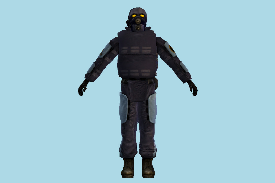 Combine Soldier Prison Guard 3d model