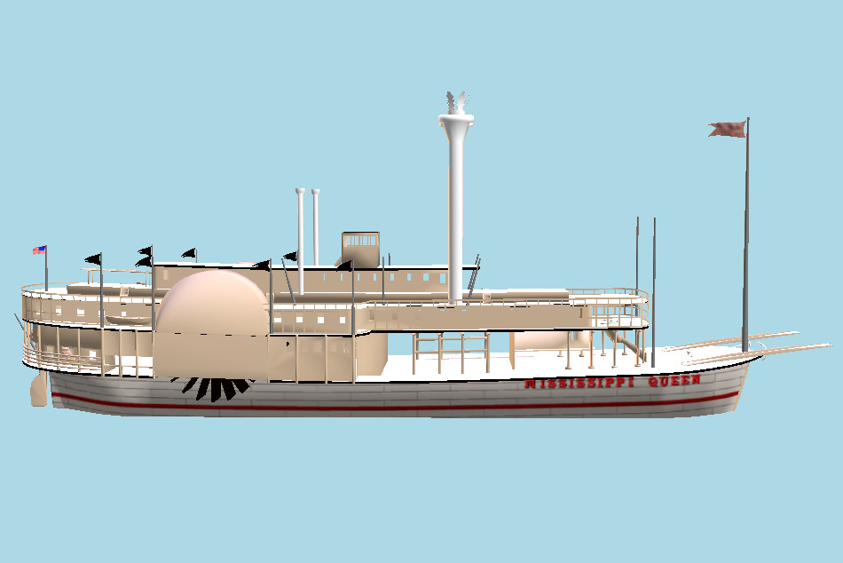 MQUEEN Ship 3d model