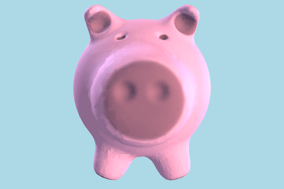 Pig Money Box 3d model