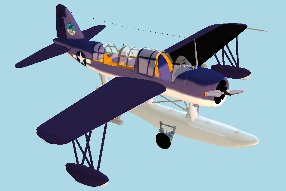 Kingfi Aircraft 3d model