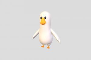 Character067 Goose toon, cute, little, baby, bird, white, toy, mascot, duck, beak, goose, agriculture, fowl, character, cartoon, animal, wing