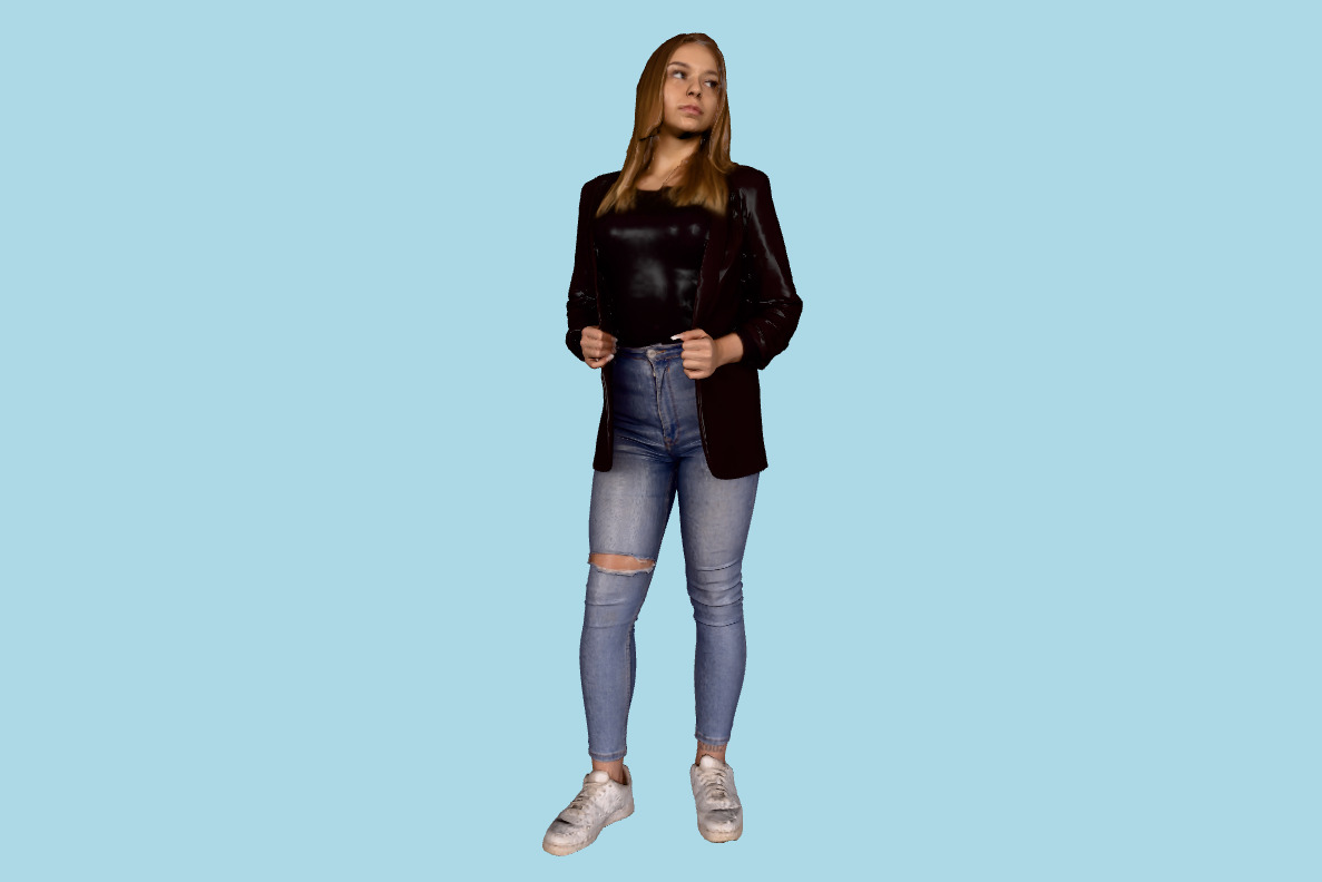 Business Woman Posed 00166_03 3d model