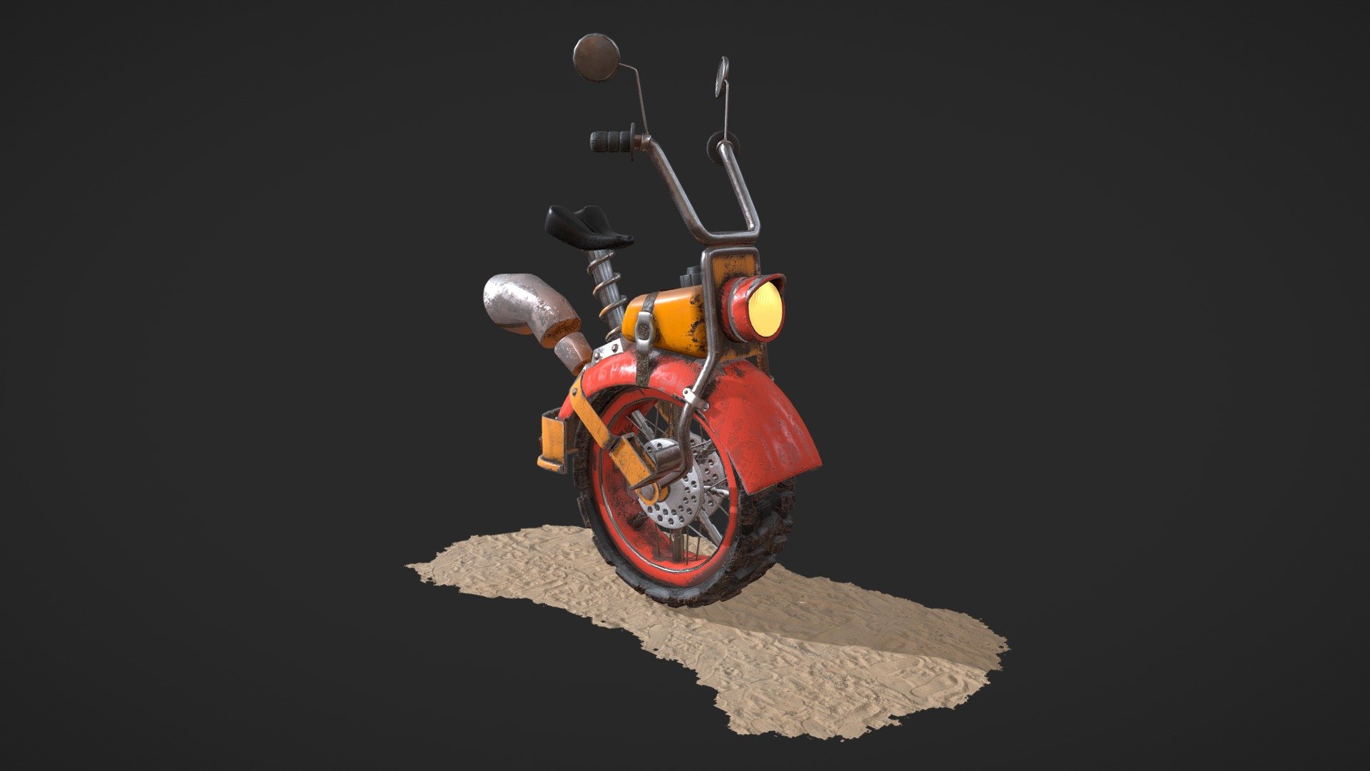 Monobike prototype - Monobike - 3D model by Igor Isachenko (@ihar.isachenko) 3d model