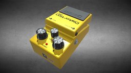Distorsion DS-1 Boss Pedal pedal, guitar, boss, roland, guitarpedal, sketchup, guitareffect