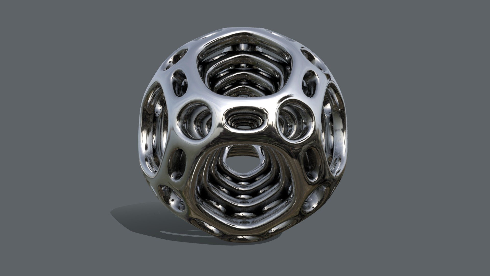 Nested dodecahedrons with delayed animation 3d model