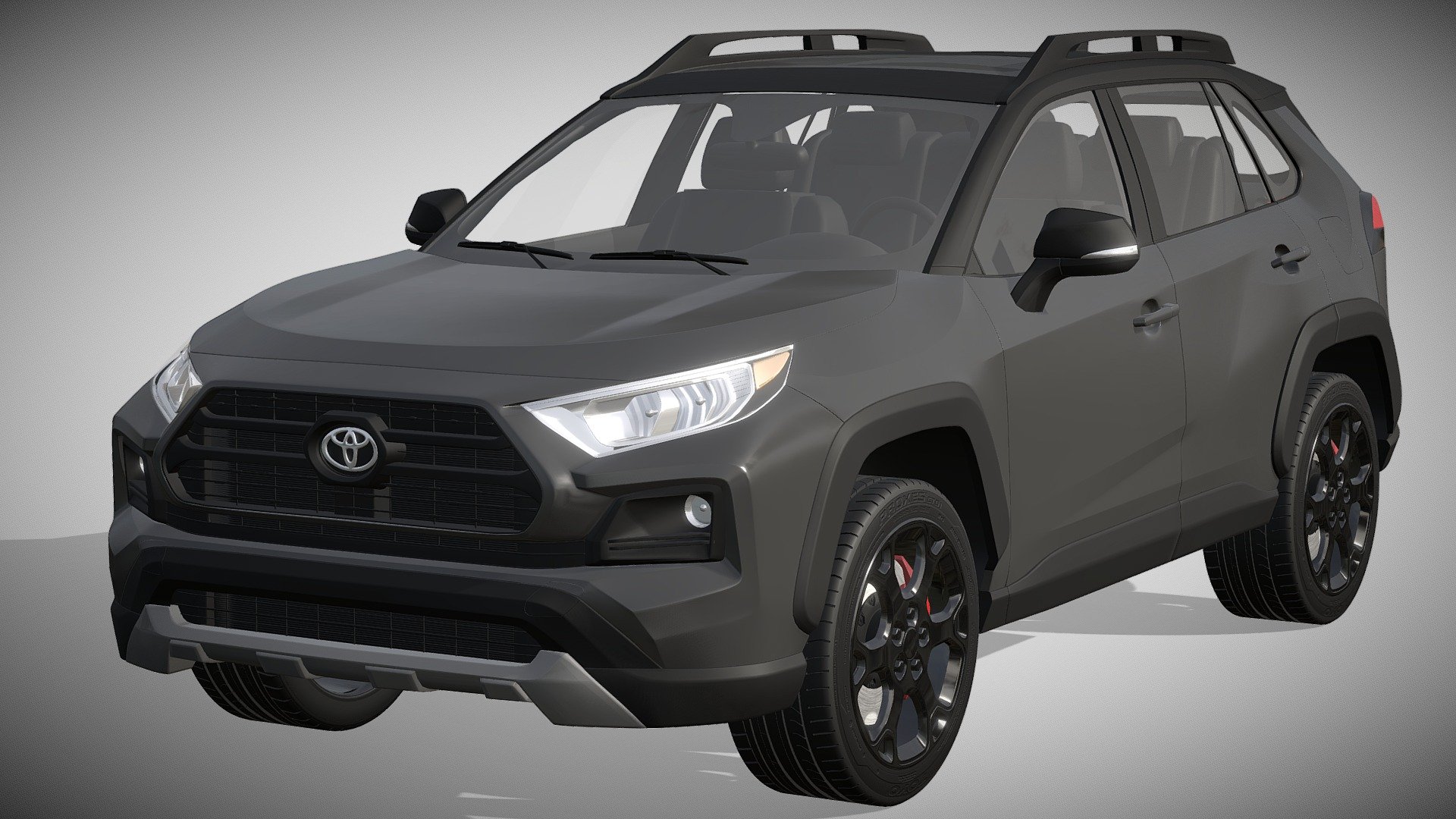 Toyota RAV4 TRD Off-Road 2020

https://www.toyota.com/configurator/build/step/model/year/2020/series/rav4/model/4448

Clean geometry Light weight model, yet completely detailed for HI-Res renders. Use for movies, Advertisements or games

Corona render and materials

All textures include in *.rar files

Lighting setup is not included in the file! - Toyota RAV4 TRD Off-Road 2020 - Buy Royalty Free 3D model by zifir3d 3d model