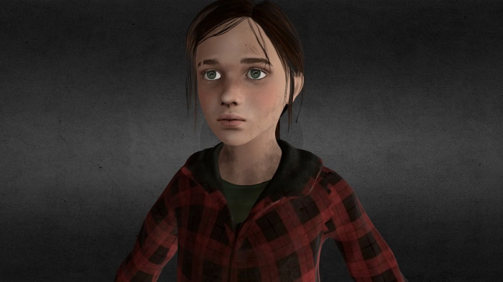 Fan art of Ellie from the game &ldquo;The Last of Us