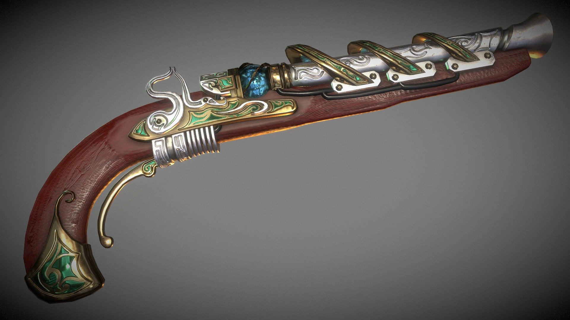 I know its been a while since i posted&hellip; i went off this platform a bit with the upload limits, but i think this one looks cool so it gets a pass :)

This is a mid to high poly game asset of a steampunk coilgun flintlock hybrid, currently its probaly gonna go up on the unreal engine asset store - Coil Lock Steampunk Pistol - Buy Royalty Free 3D model by Kim Niemann (@kimn) 3d model