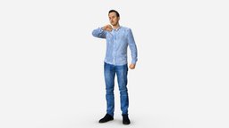Casual Man 0529 style, people, clothes, miniatures, realistic, casual, character, 3dprint, model, man, male