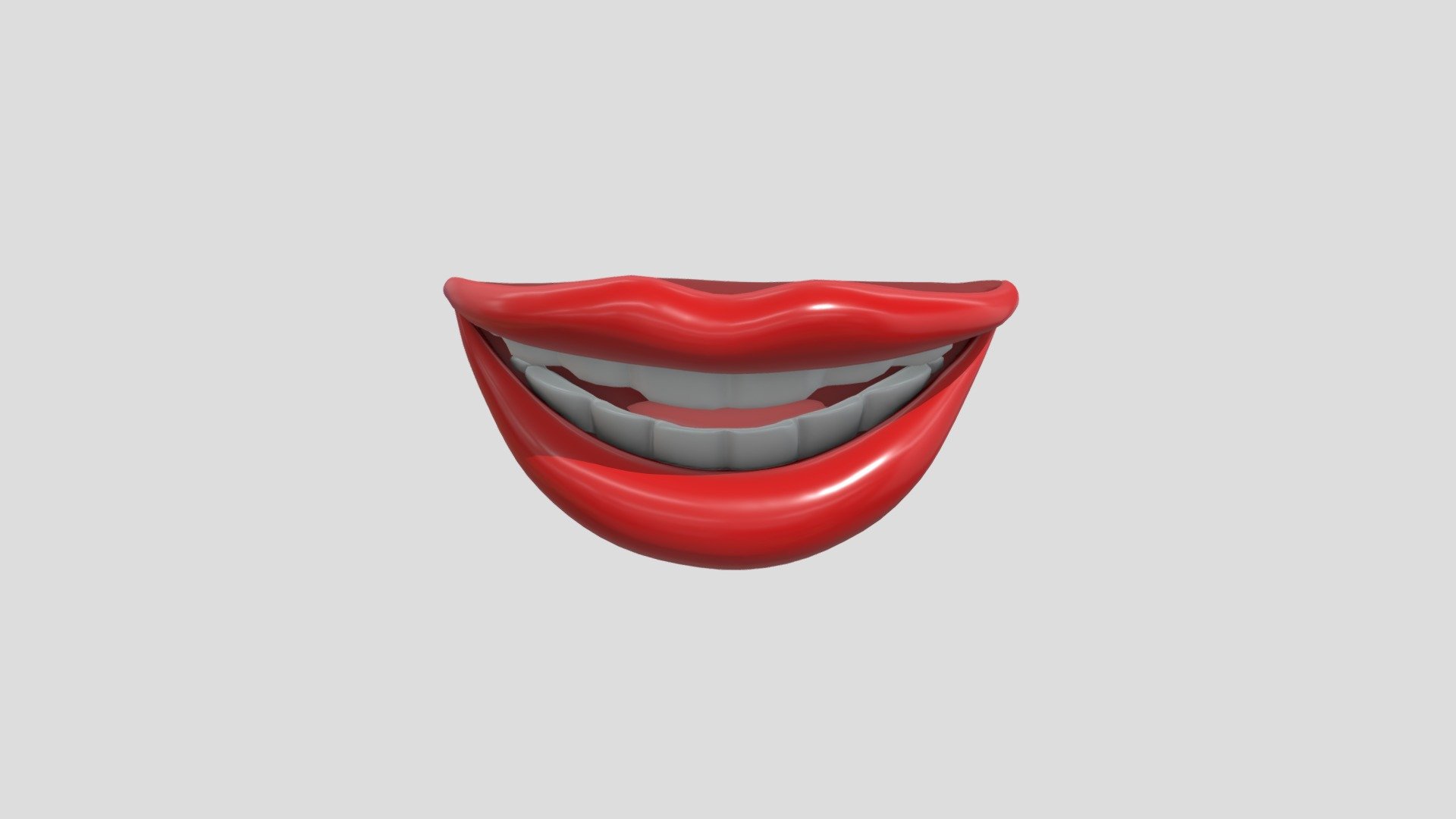 Lips And Smile Mouth - Download Free 3D model by Sour Grapes (@kmorganc1) 3d model