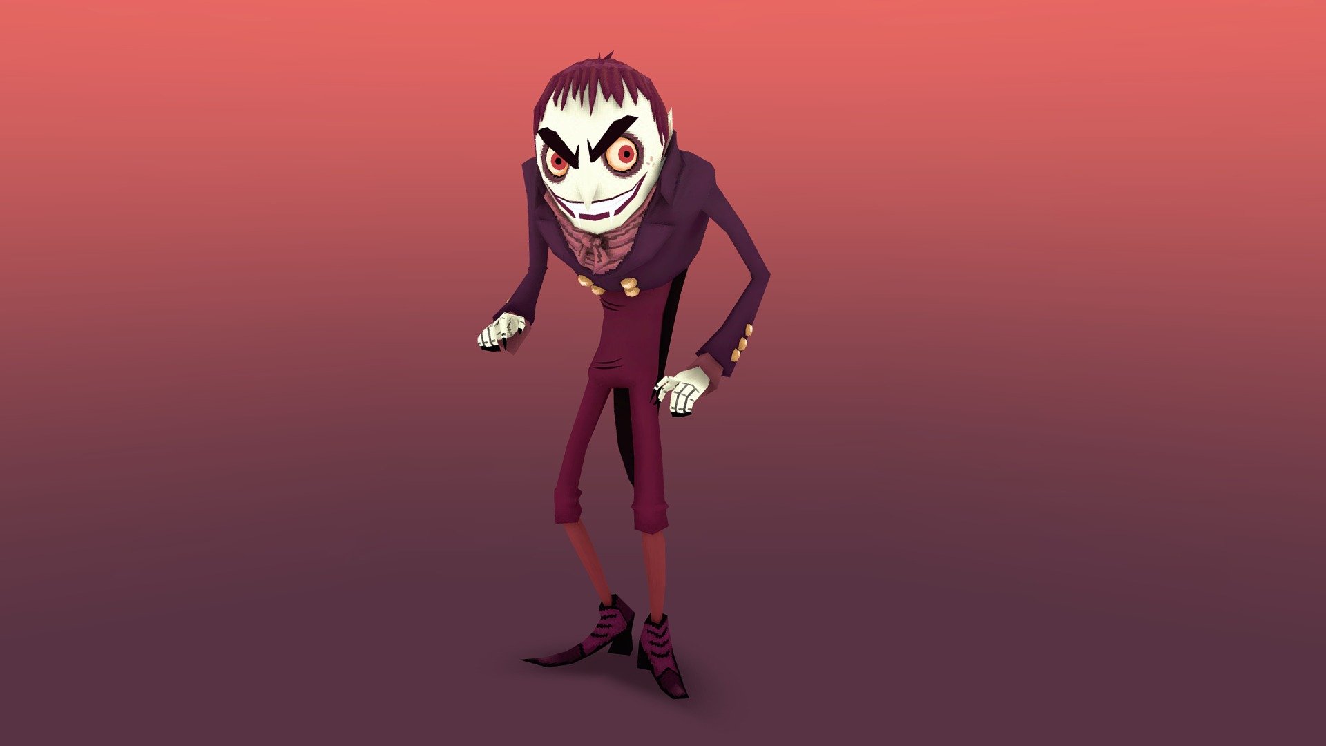 While animating on Hotel Transylvania: The Series(Season 2), I was inspired by the fun character designs to make a few in 3D 3d model