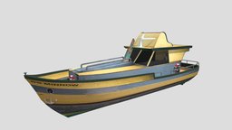 SS Minnow 004 motorboat, speedboat, boat, fastboat