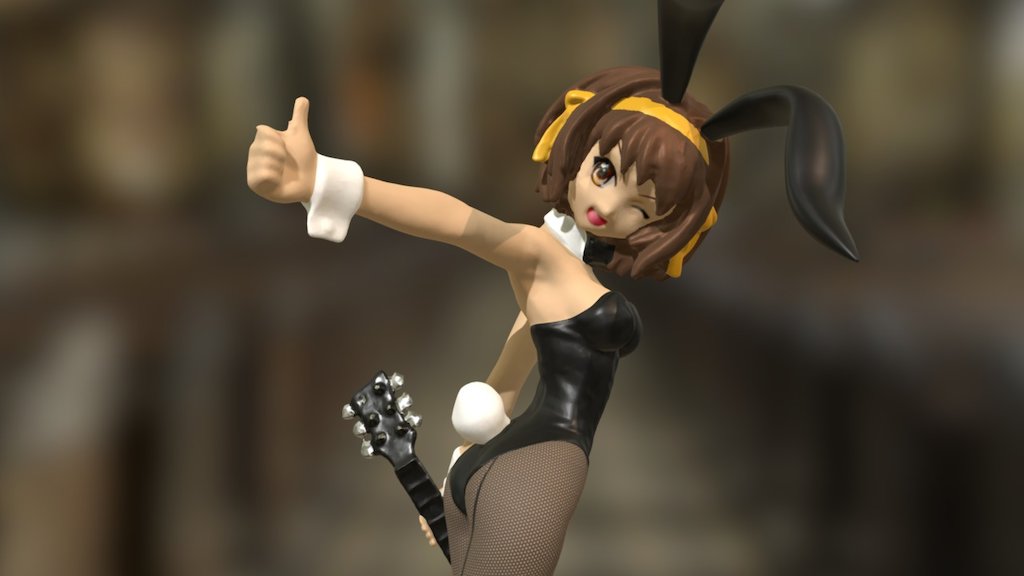 Edited and Colorized from previous 3D scan data 

From The Melancholy of Haruhi Suzumiya  - Suzumiya Haruhi (Bunny Girl Outfit) Colorized - 3D model by johnniewhiskey 3d model