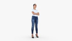 Asgaurd_Female Jeans_001 3dscanner, fashion, 3dscanning, jeans, fullbodyscan, full-body, 3d, 3dscan