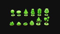 Stylized Tree Pack stl, kit, trees, tree, green, plant, landscape, moon, forest, toon, cute, plants, set, indie, prop, pack, obj, collection, gamedev, leaf, herb, enviroment, nature, bush, isometric, lanscape, indiedev, unrealengine, unity, unity3d, cartoon, asset, game, blender, pbr, lowpoly, low, stylized, blue, "fantasy", "environment", "noai"