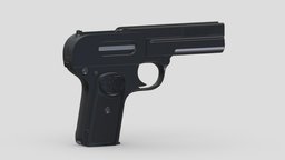Dreyse M1907 High-poly