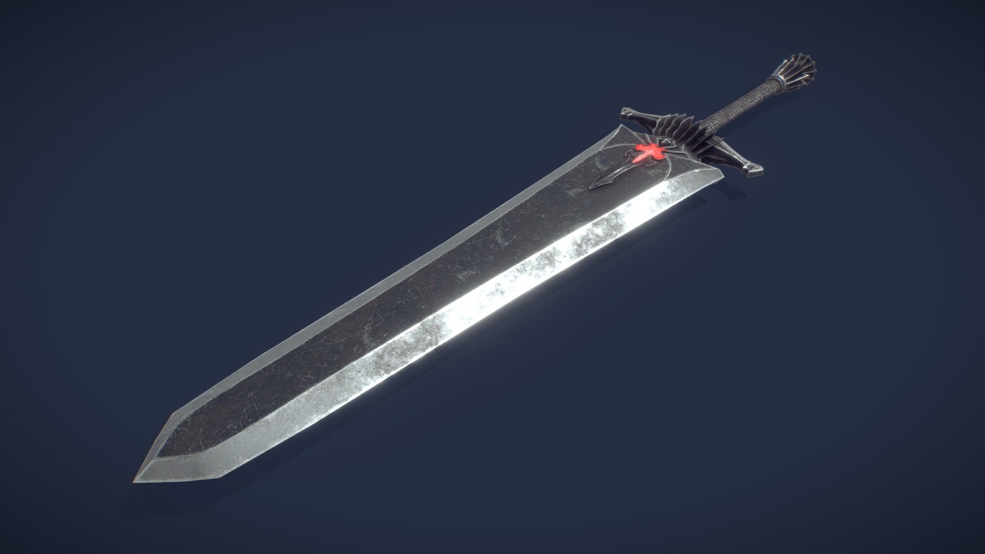 Just a fantasy sword made based on concept from network (Final Fantasy 14) - Sword based on Final Fantasy 14 - 3D model by Sir Erdees (@sirerdees) 3d model