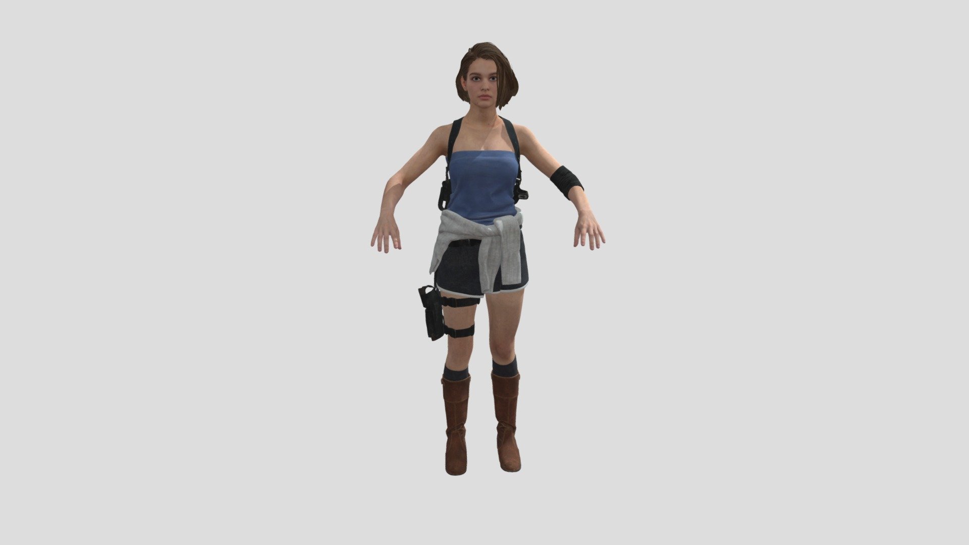 from Resident Evil 3 - Classic Jill Valentine - Download Free 3D model by PainMcpainful 3d model