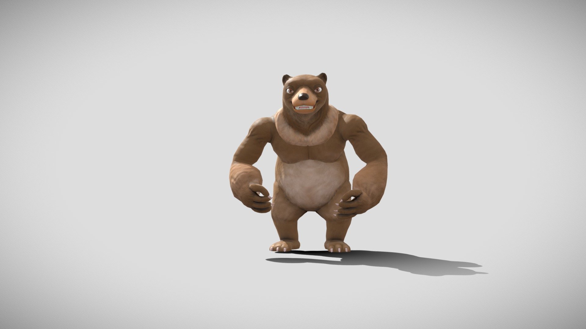 Lowpoly Bear humanoid cartoons character with 42 locomotion animation clips in separate FBX files for games or video.  The skeleton naming convention and hierarchy ( 4-spine and 1-neck joint sturcture) are compatiable to Unreal Engine and Unity. PBR textures for games engine. Two separate rigged skeletal mesh in FBX files are aslo included for Unreal Engine and Unity. One Obj file for the mesh only.

Some more forset animals are coming soon..... 3d model
